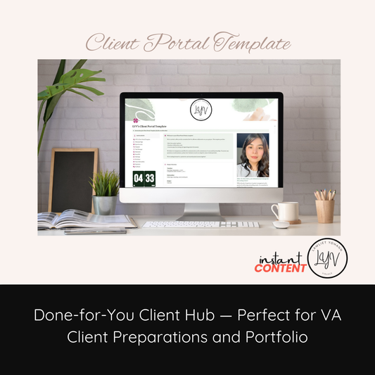 VA Tool - Done-for-You Client Portal Template